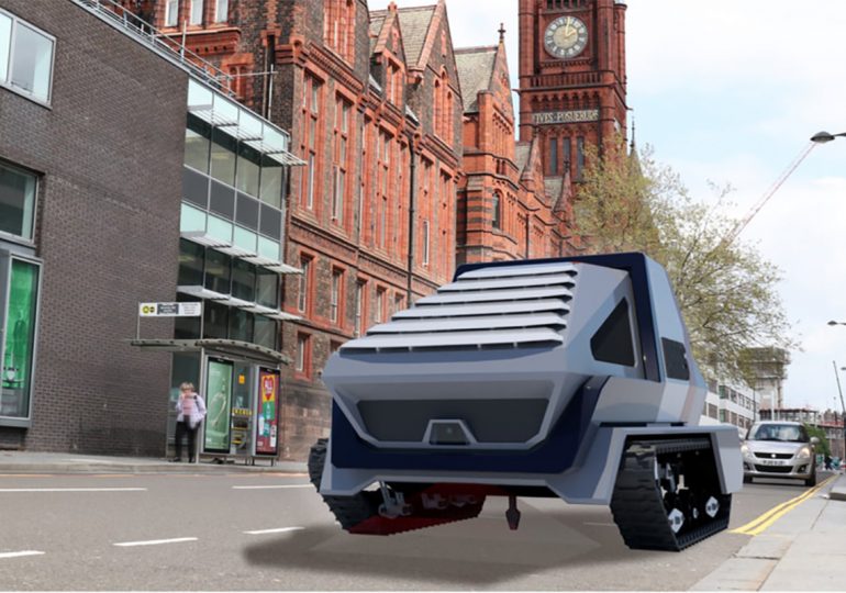 У Великобританії розробляють робота для ямкового ремонту доріг