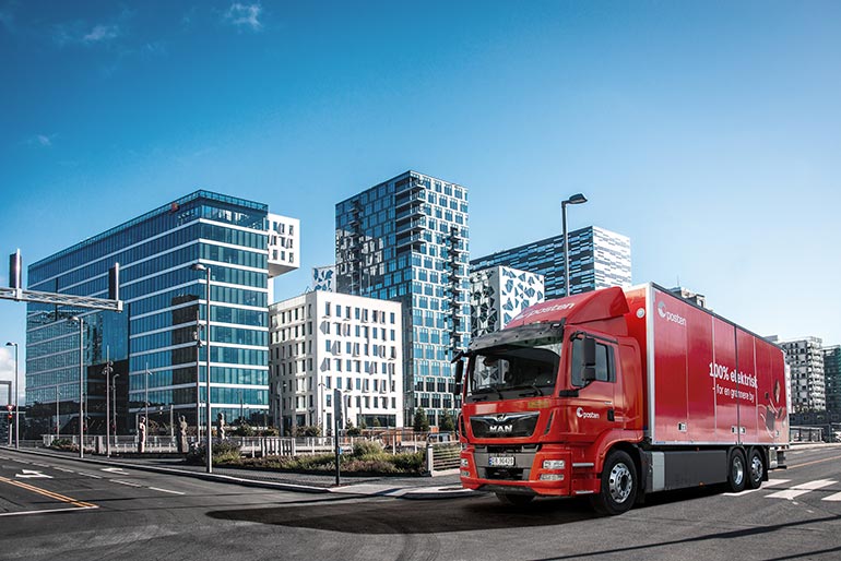 Пошта Норвегії покладається на вантажівку MAN eTGM