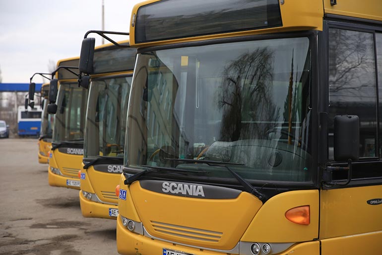 До Дніпра приїхала нова партія багатомісних автобусів Scania