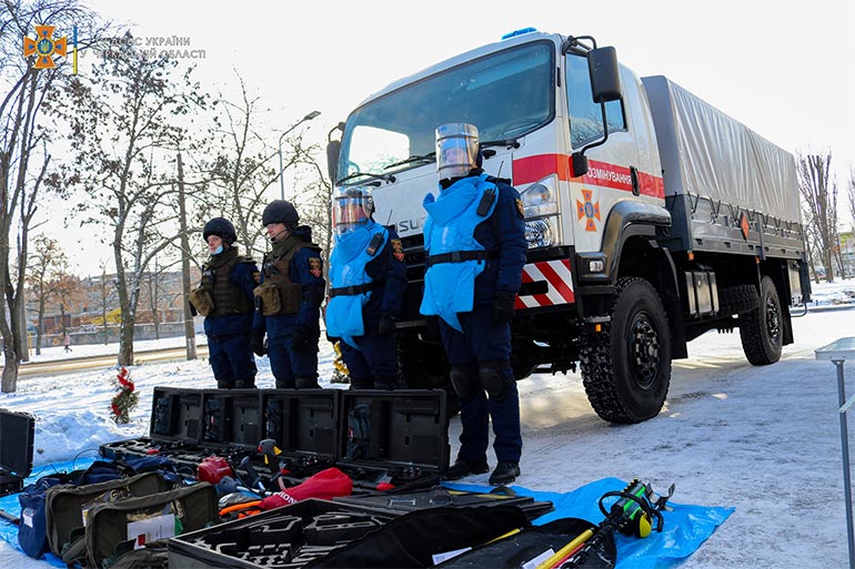 У саперів ДСНС Черкащини нове поповнення обладнання та автотехніки