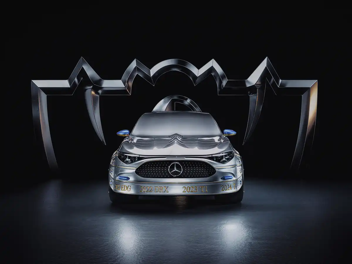 League of Legends Mercedes-Benz CLA Art Piece